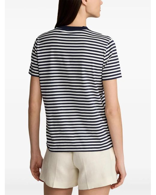 Ralph Lauren Blue Hallie Cotton T-Shirt