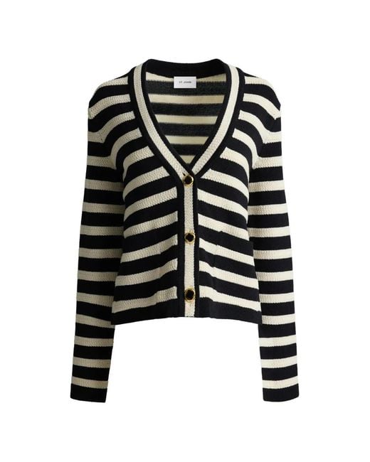 St. John Gestreept Vest in het Black