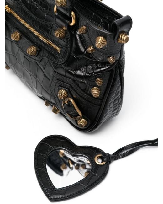 Balenciaga Black Small Le Cagole Leather Tote Bag