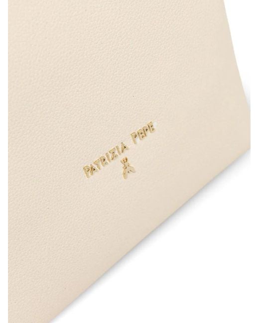 Patrizia Pepe White Zipped Backpack
