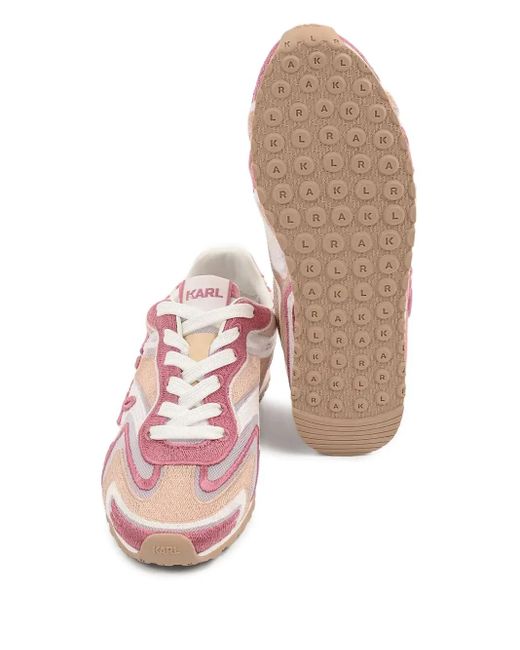 Karl Lagerfeld Lace-up Sneakers Pink