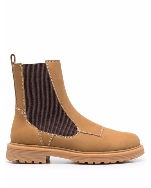 DIESEL Brown Alabhama Pull-On Chelsea Boots for men