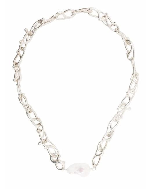 Alighieri White The Road Less Travelled Necklace