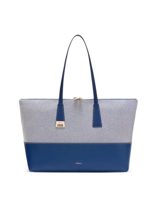 Furla Blue Olivia Tote L