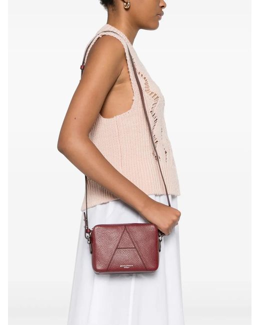 Aspinal Purple Camera Crossbody Bag
