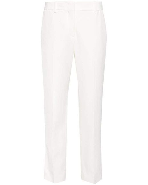 Ermanno Scervino White Mid-rise Tailored Trousers