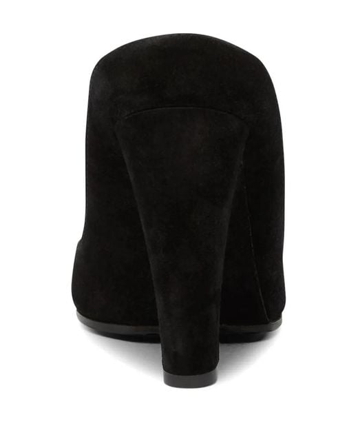 Moschino Black High-Heeled Suede And Pvc Sandals