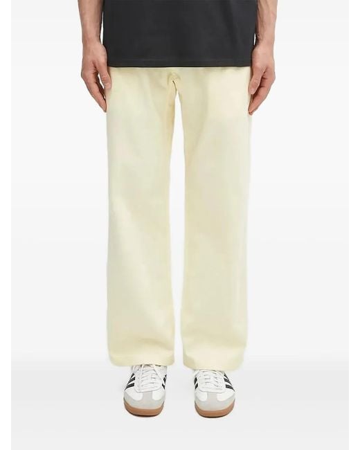 Gramicci White Elasticated-Waist Belted Trousers for men
