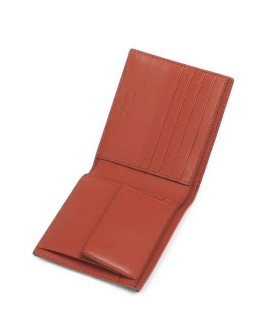 Marni Brown Saddle-Stitch Bifold Wallet for men