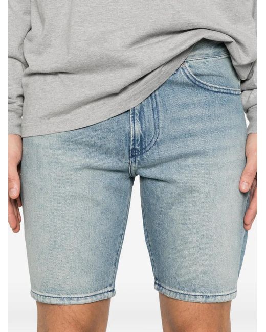DIESEL Blue D-Fin Belt-Loop Shorts for men
