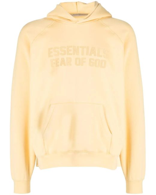 Fear Of God Natural Essentials Logo-Print Hoodie for men
