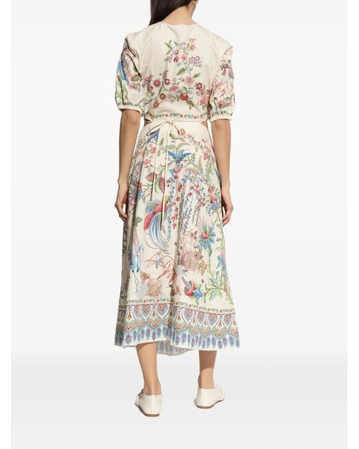 Etro White Dress With A Waist Cut-Out