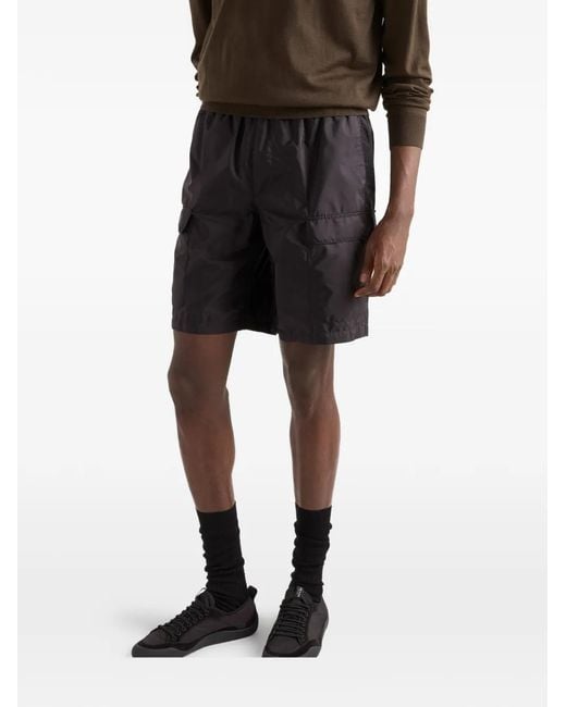 Prada Black Re-Nylon Swim Trunks for men