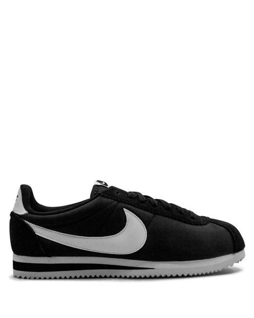 Nike Black Cortez Leather Trainers