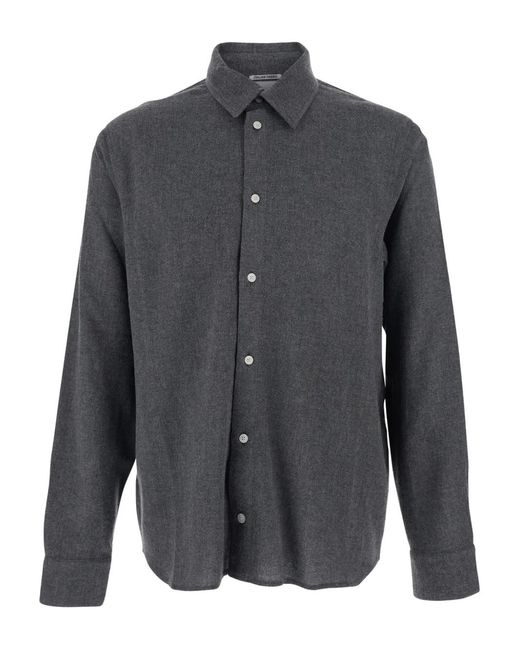 Won Hundred Gray Adriel Classic Collar Shirt for men