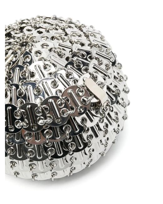 Rabanne White Tone 1969 Chain Mail Party Shoulder Bag