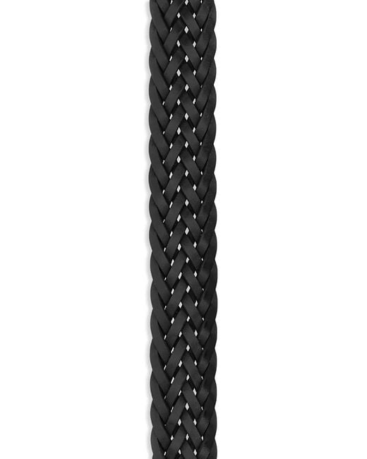 J&m Davidson Black Braided Buckle Belt