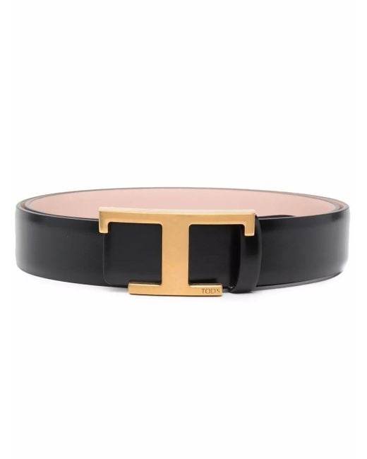 Tod's Black Engraved-Logo Belt