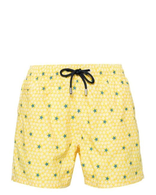 Mc2 Saint Barth Yellow Comfort Light Swim Shorts for men