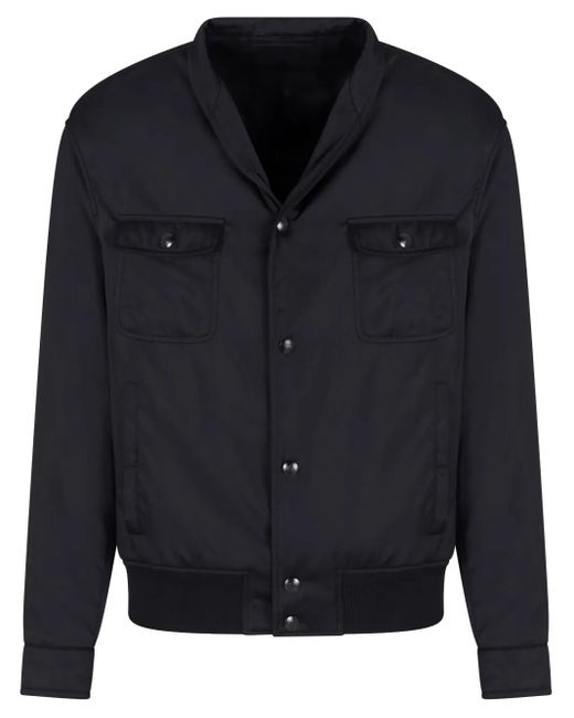 Giorgio Armani Bomberjacke Mit Kontrasteinsätzen in Blue für Herren