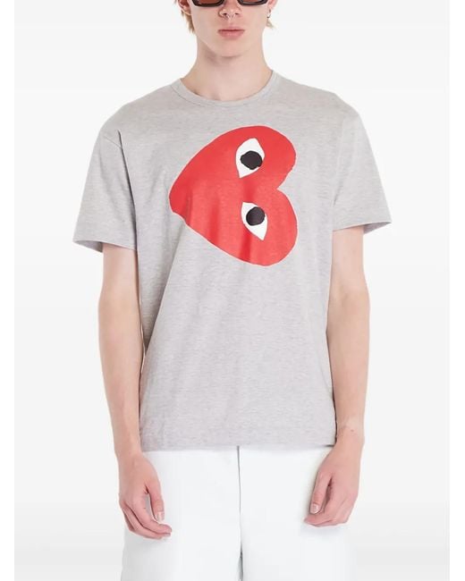 COMME DES GARÇONS PLAY Blue Play Heart T-Shirt