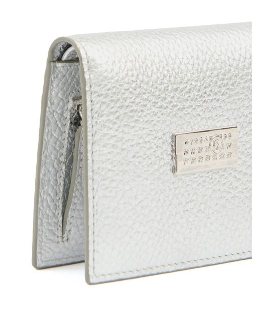 Cartera Numeric plegable MM6 by Maison Martin Margiela de color Gray