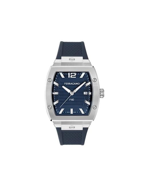 メンズ Ferragamo F-80 42mm Blue