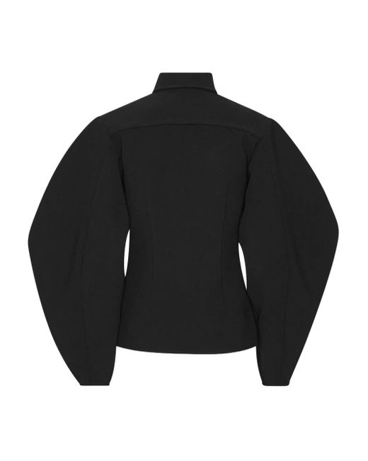 ROTATE BIRGER CHRISTENSEN Black Hemd mit Ballonärmeln