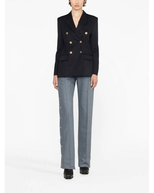 Givenchy Black Double-Breasted Peak-Lapel Blazer