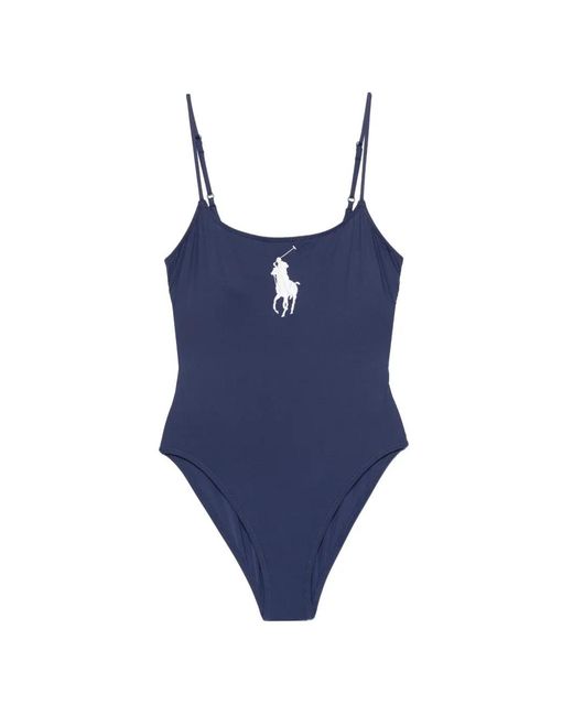 Polo Ralph Lauren Blue Polo Pony Swimsuit