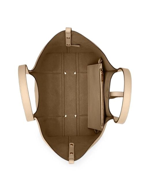 Tod's Natural T Timeless Leather Tote Bag