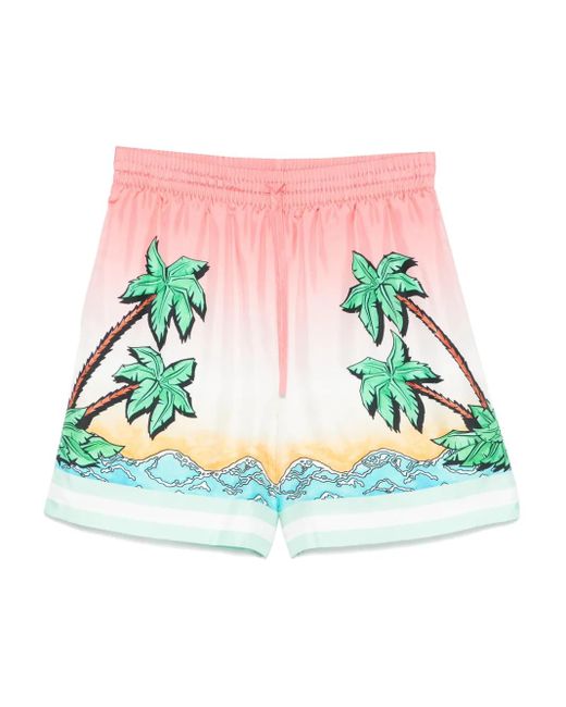 Casablanca Blue Drawstring Shorts for men