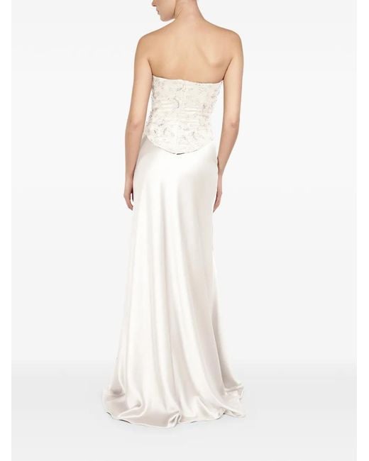 ALEXIA & ANTONIA White Embellished Lace Corset