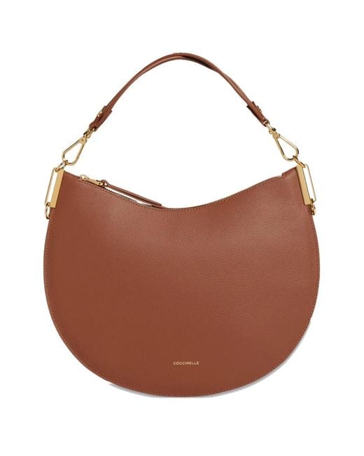 Coccinelle Sunup Zip Tote Bag Brown