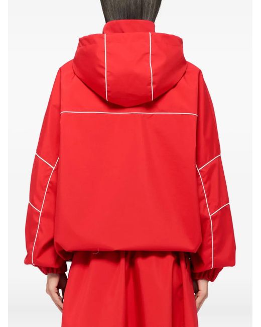 Chaqueta Con Capucha MSGM de color Red
