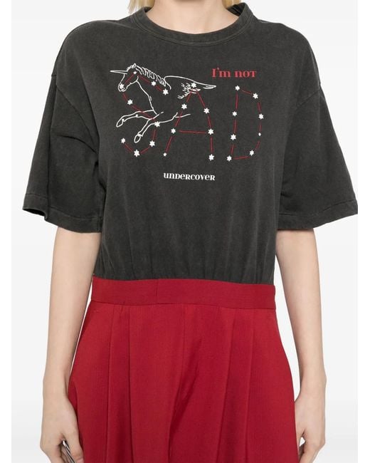 Undercover Red Short-Sleeved Dress