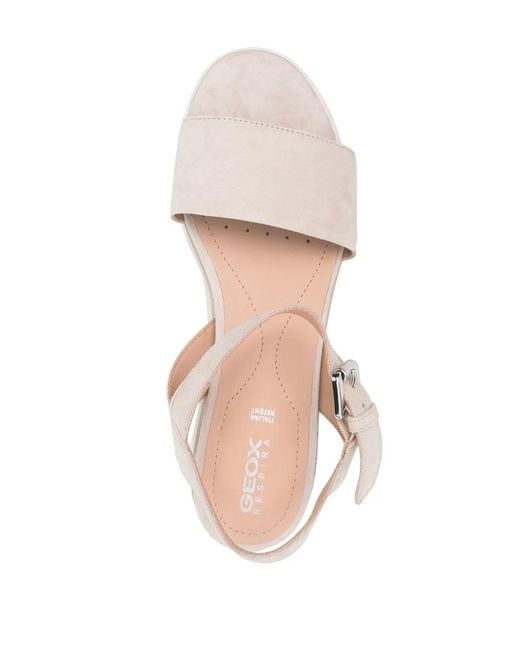 Geox Pink Open Toe Wedge Sandals for men