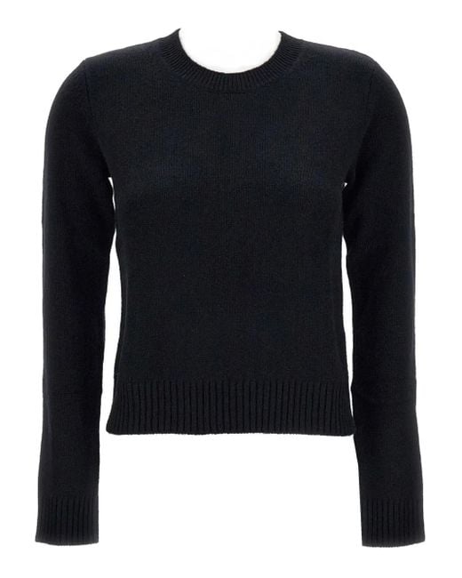 Lisa Yang Crew-neck Long-sleeves Sweater Black