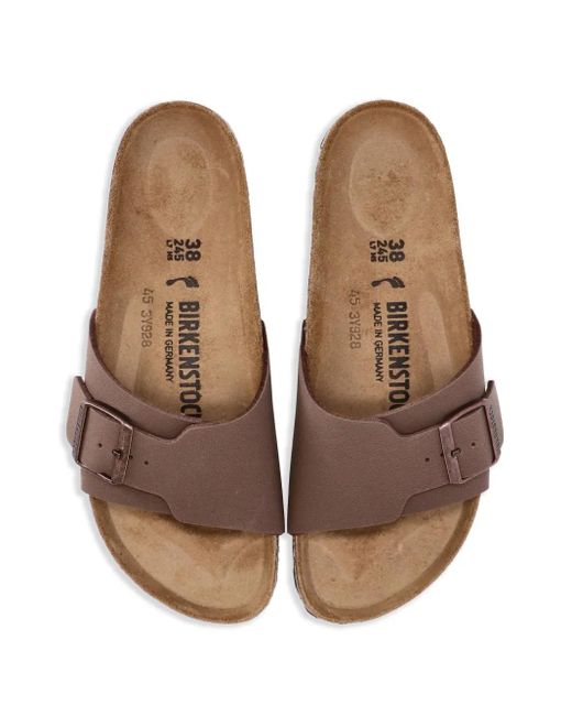Birkenstock Catalina Leren Slippers in het Brown