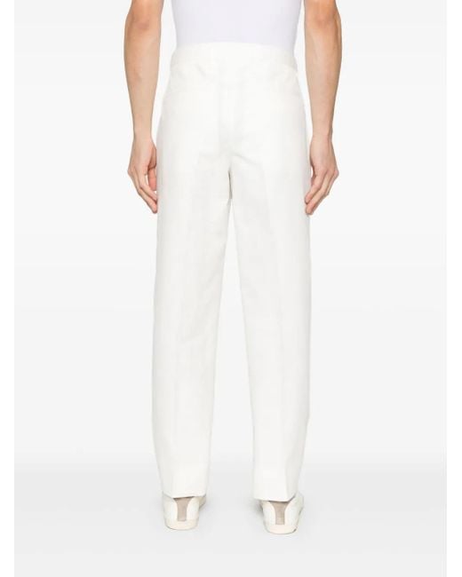 メンズ Zegna テーラードパンツ White