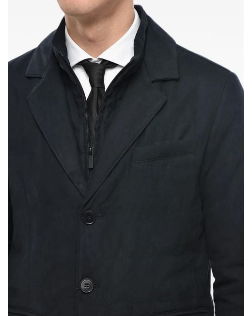Corneliani Blue Quilted Jacket for men