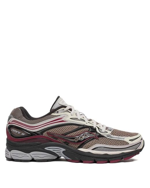 Saucony Brown Omni Grid Sneakers for men
