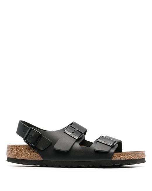 Birkenstock Black Side Buckle-Fastening Slingback Sandals for men