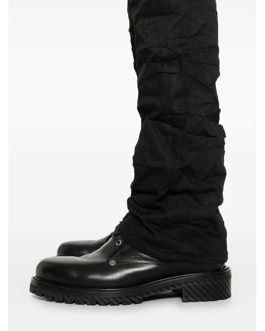 Purple Brand Black Raw Flared Jeans for men