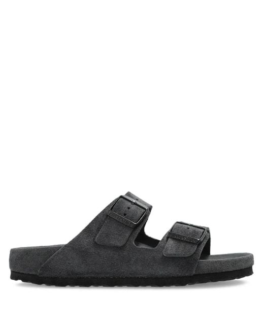 Birkenstock Black Arizona Exquisite Allover Charcoal, Suede Leather