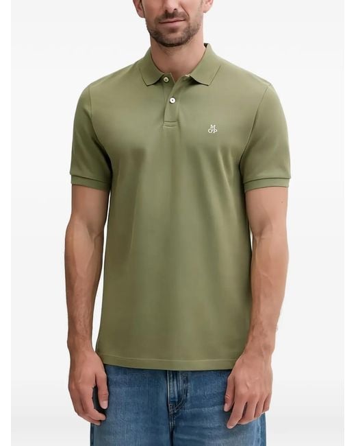 Marc O' Polo Green Short-Sleeve Polo Shirt for men