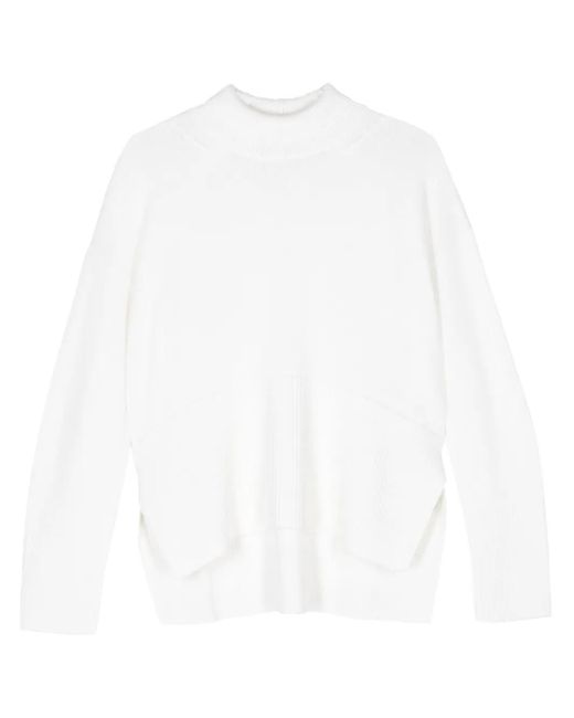 Dondup White Wool Sweater
