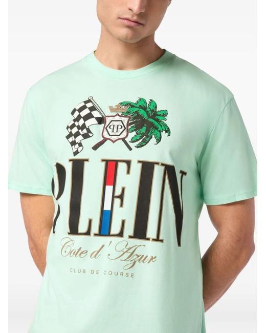 Philipp Plein Green Cote D'Azur T-Shirt for men