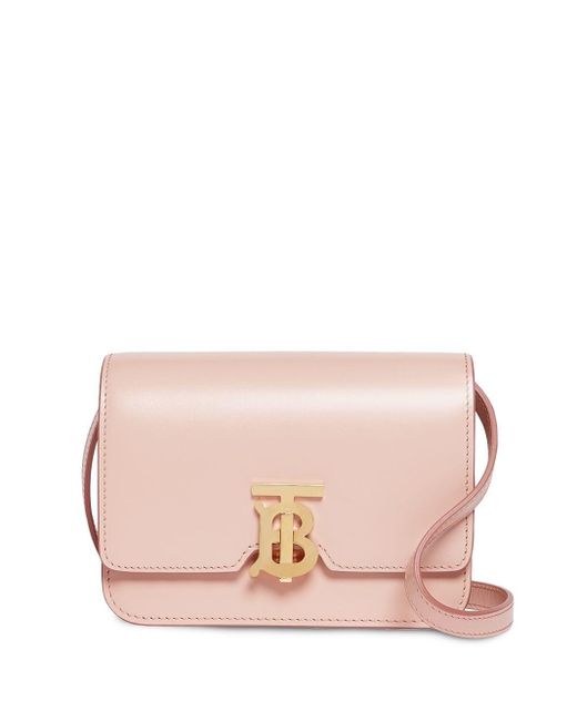 Burberry Pink Mini Leather Tb Bag