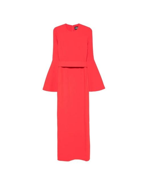 Solace London Red Theia Maxi Dress